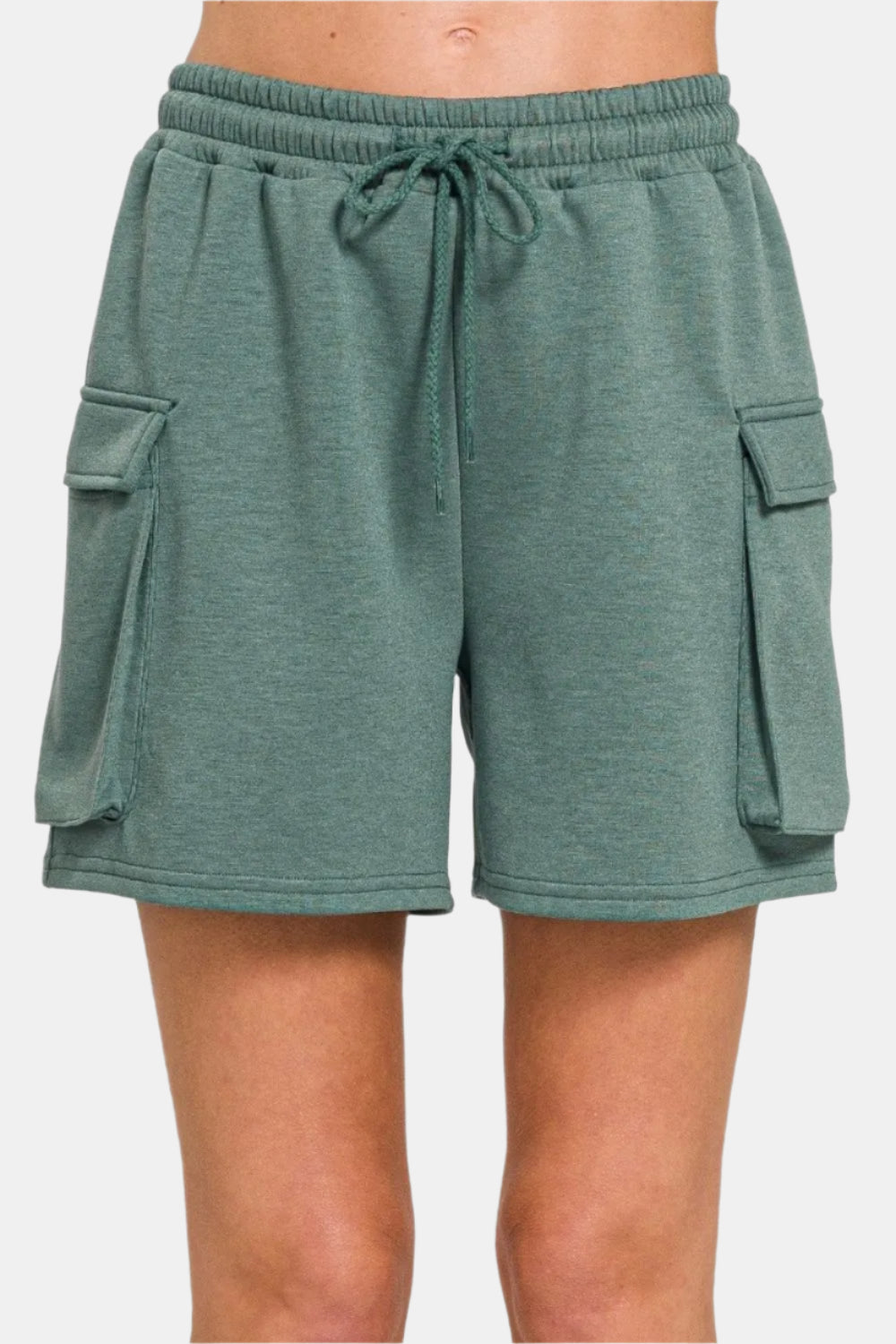 Ash Jade Scuba Thigh Pocket Shorts