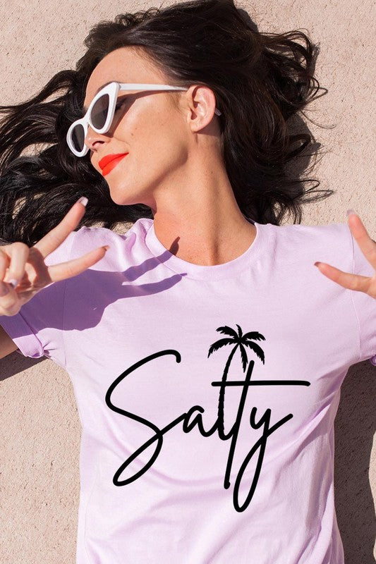 Salty Palm Graphic T Shirt