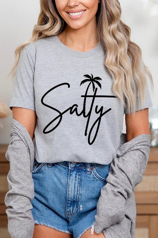 Salty Palm Graphic T Shirt