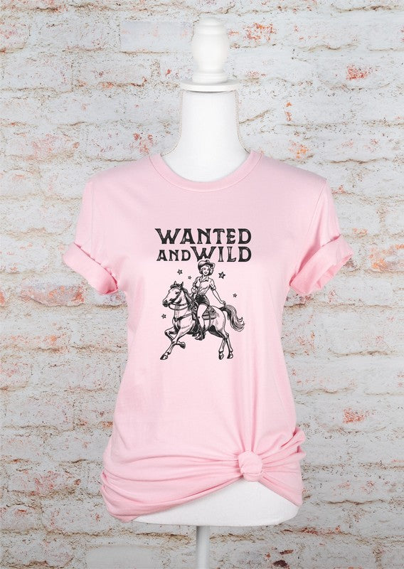 Plus Wanted and Wild Cowgirl Graphic Tee
