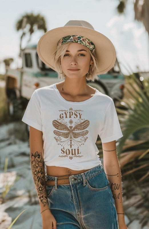 Plus Gypsy Soul Dragonfly Graphic Tee
