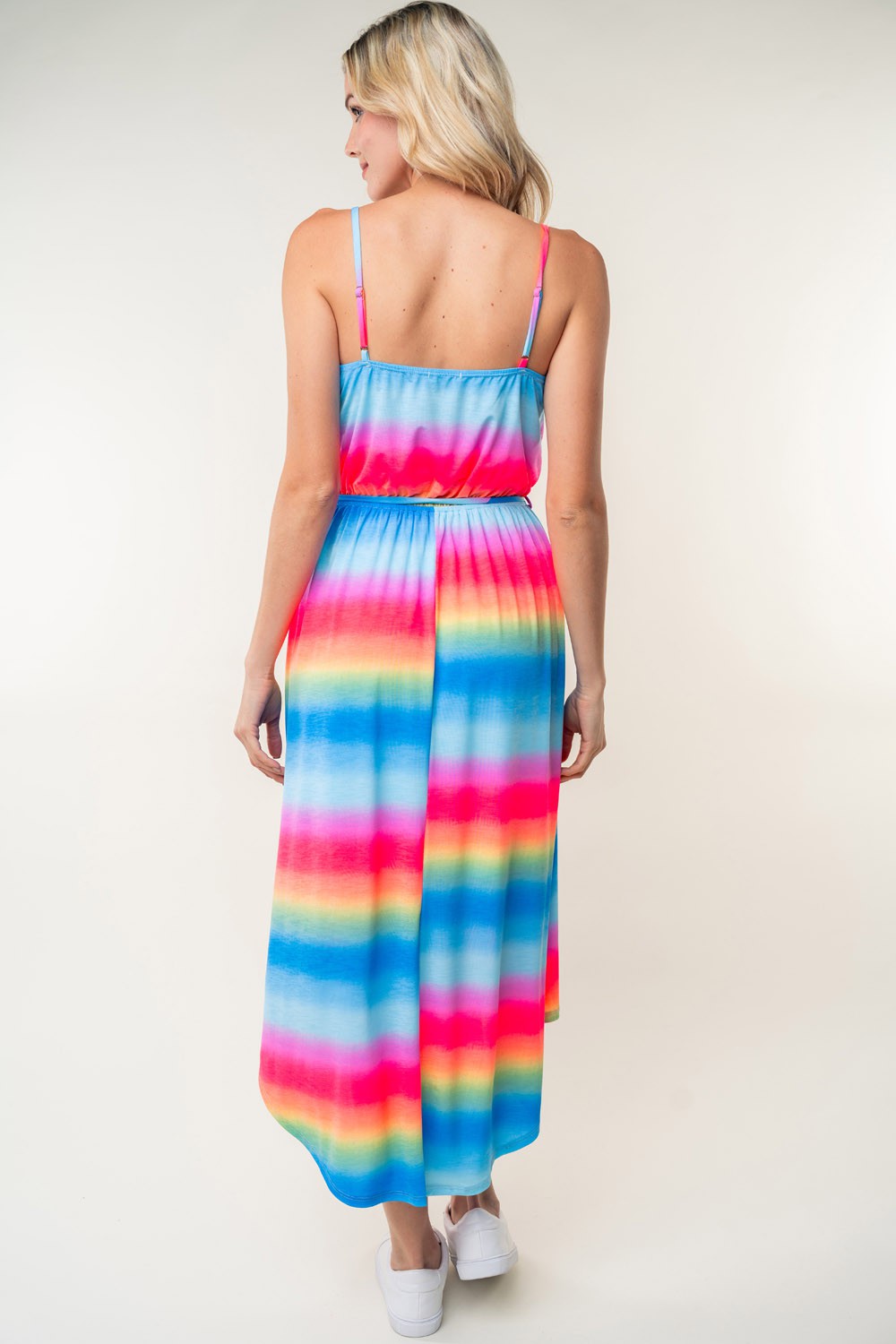 Ombre Stripe Midi Cami Dress