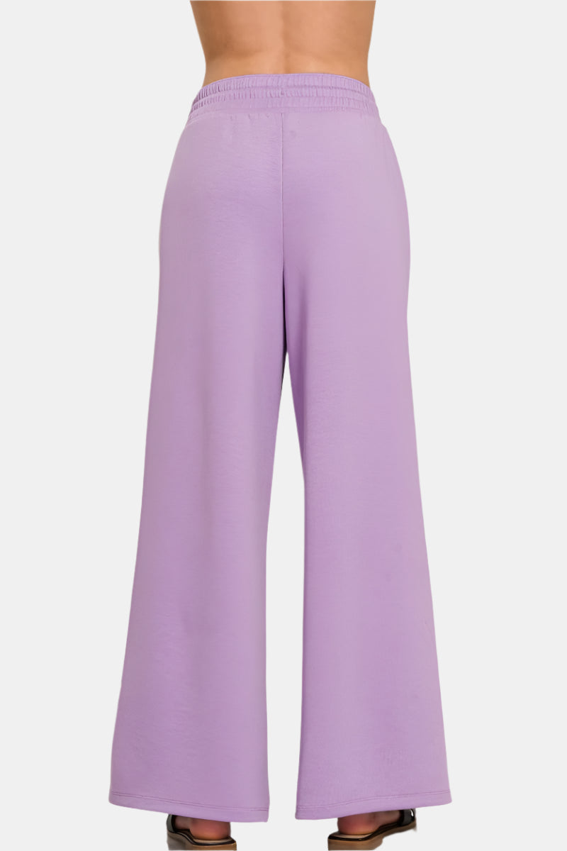 Lavender Scuba Drawstring Pants