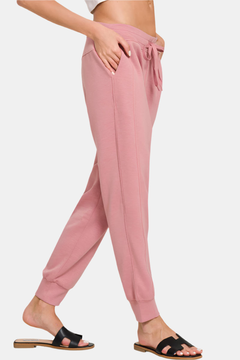 Blue Indigo Scuba Crewneck Pullover & Joggers Set