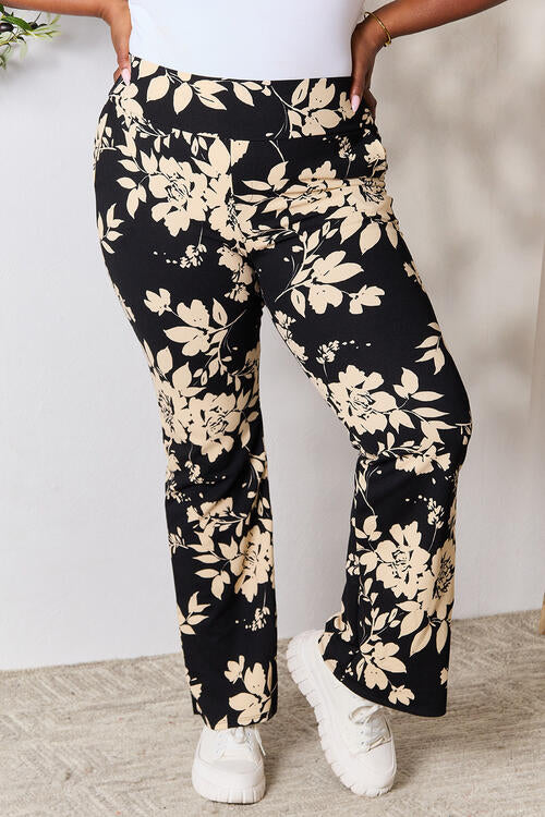 High Waist Floral Flare Pants – Lavender Latte Boutique