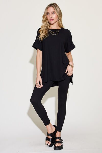 Oversized T-Shirt And Leggings Set