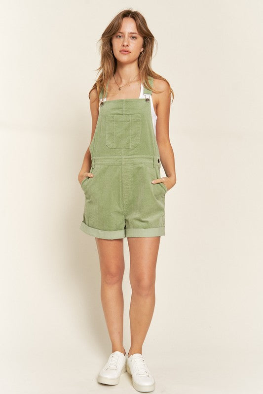 Corduroy Adjustable Shoulder Straps Overalls