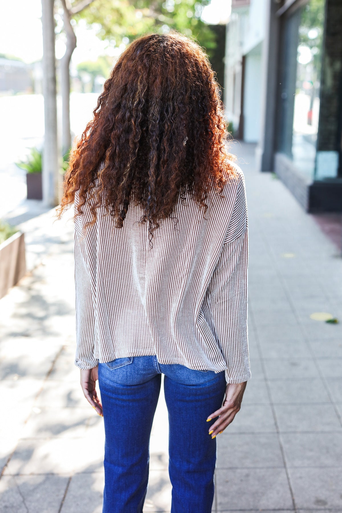 Camel Rib Dolman Cropped Sweater Top