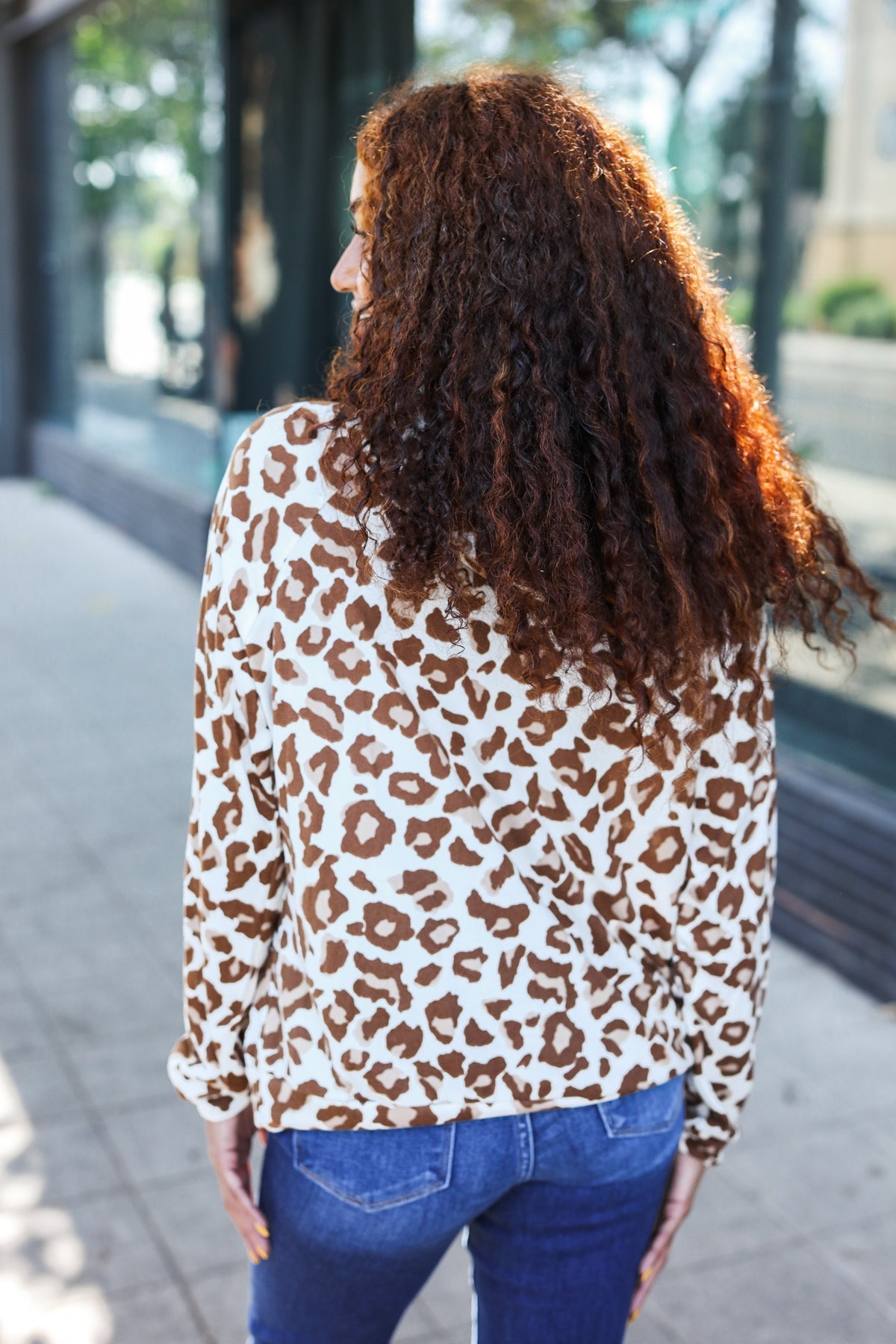 Taupe Animal Print Hoodie