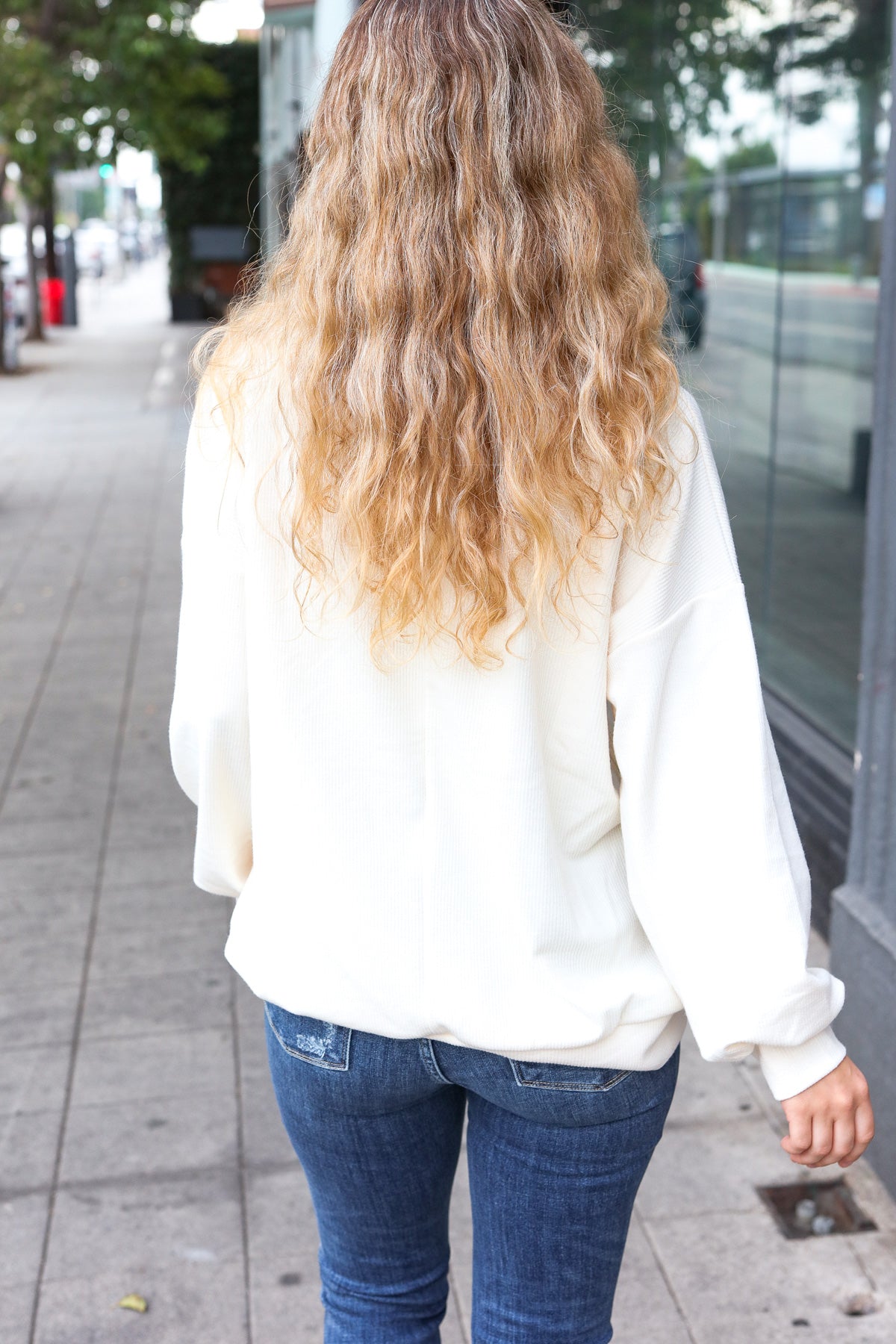 Ivory Embroidered Pumpkin Knit Sweater