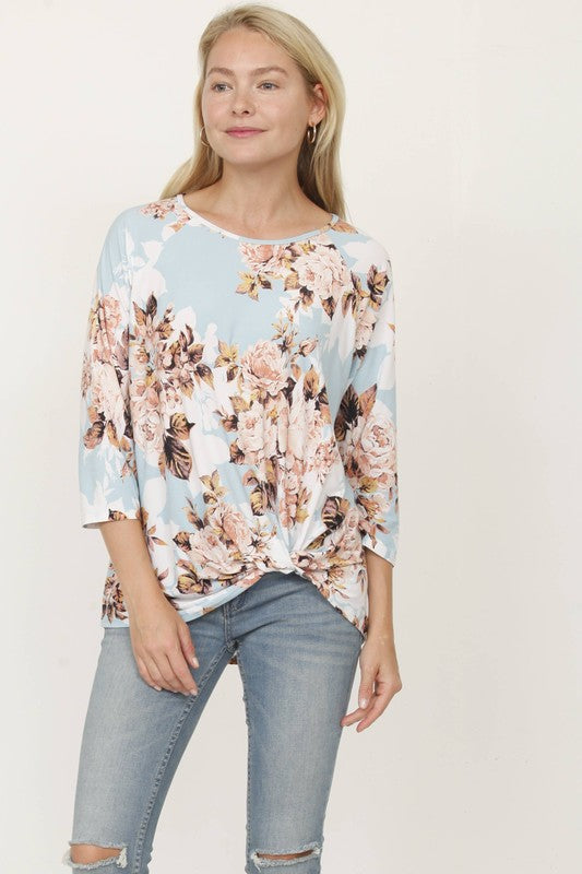 Floral Side Knot Tunic