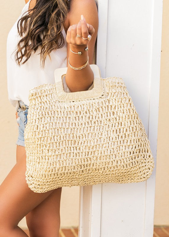 Oversized Straw Tote