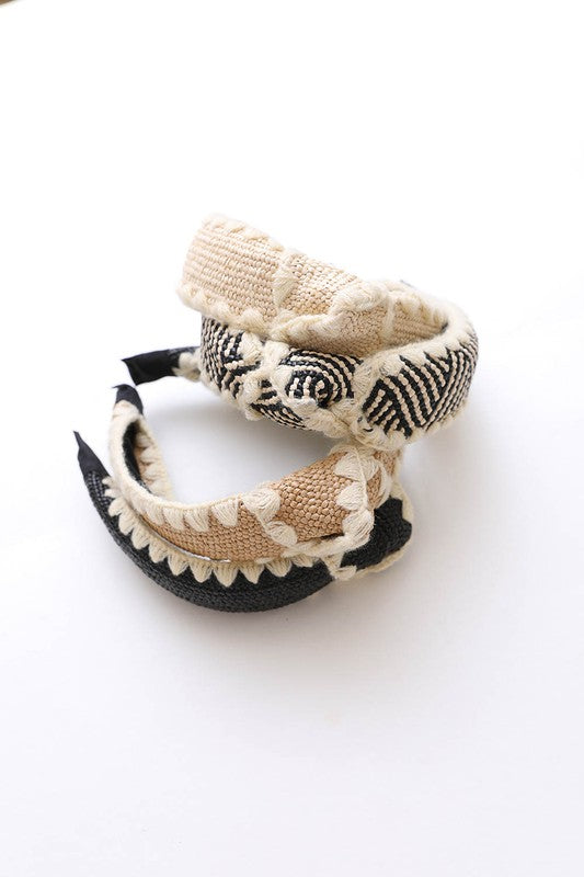Topknot Crochet Headband