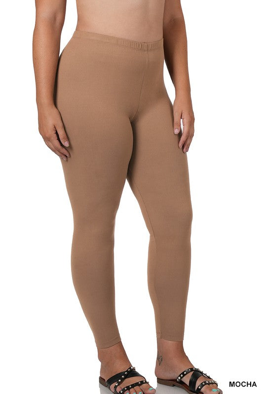 Chocolate brown curve thick ribbed leggings – Ellsbelles