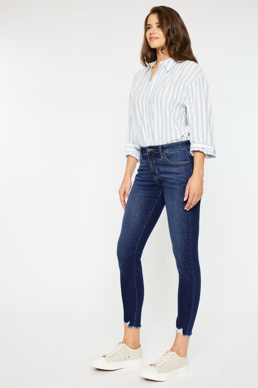 Mid Rise Ankle Skinny Jeans