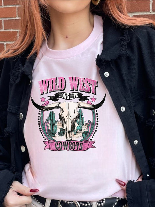 Plus Wild West - Long Live Cowboys Graphic Tee