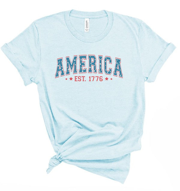 AMERICA 1776 July 4th Graphic Tee