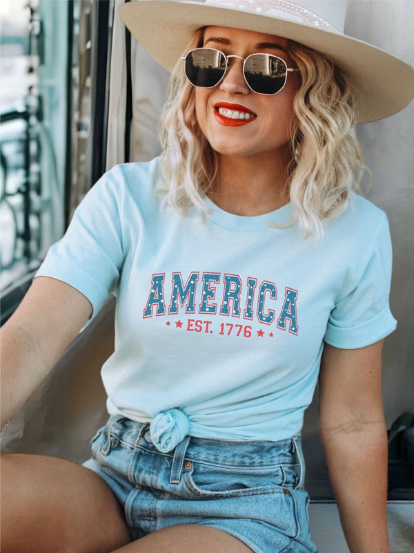 Plus AMERICA 1776 July 4th Graphic Tee