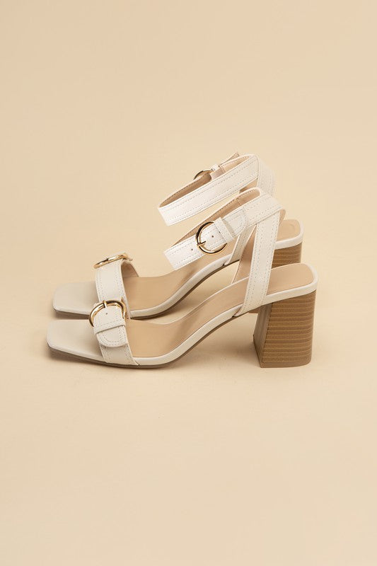 TREATY Buckle Sandal Heel