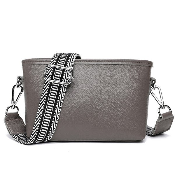 Aria Genuine Leather Compact Crossbody