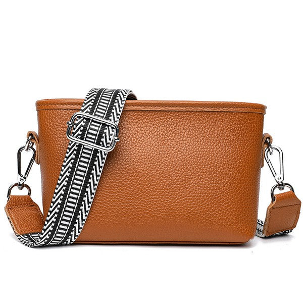 Aria Genuine Leather Compact Crossbody