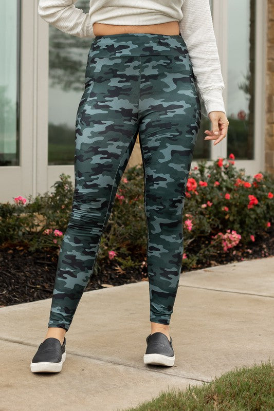 Camo Leggings with Pockets