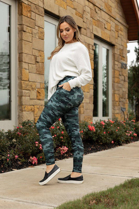 Camo Leggings with Pockets