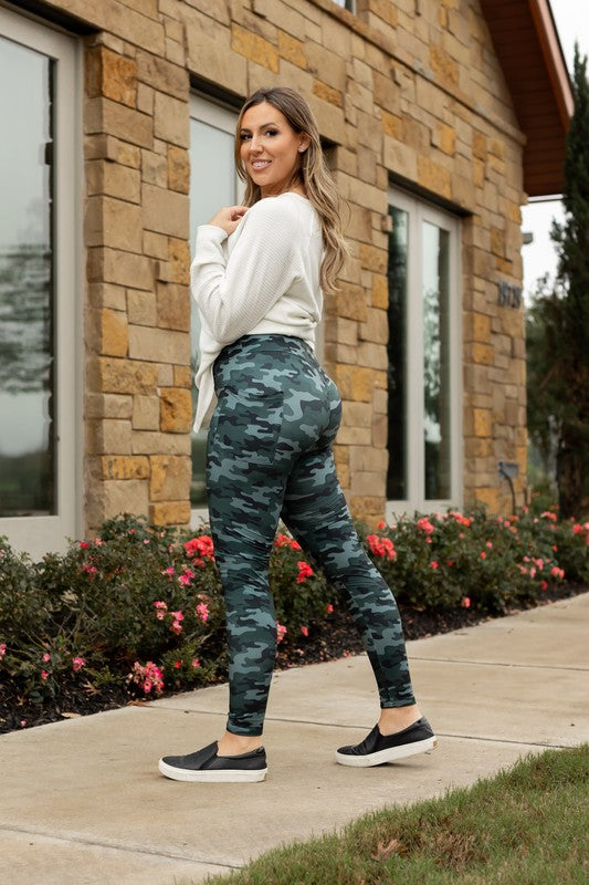 Camo Leggings with Pockets