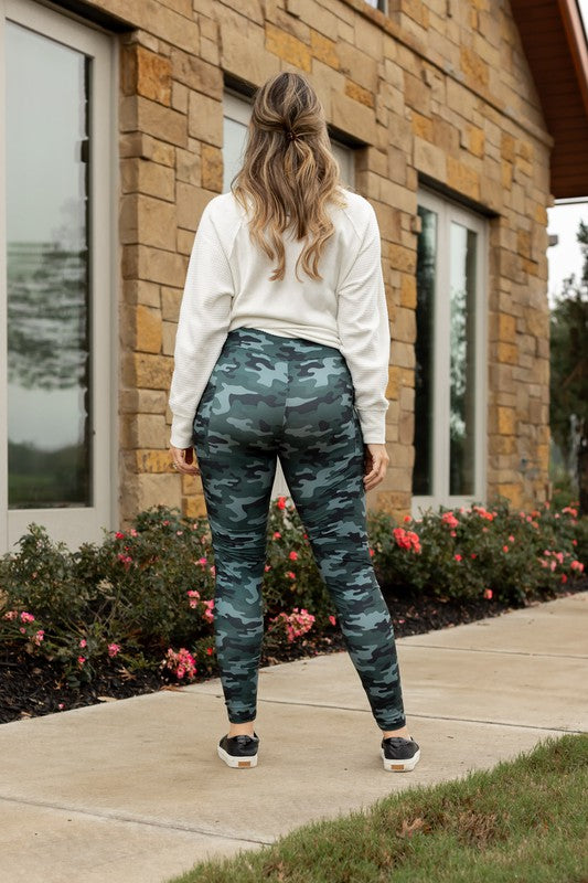 Camo Leggings with Pockets