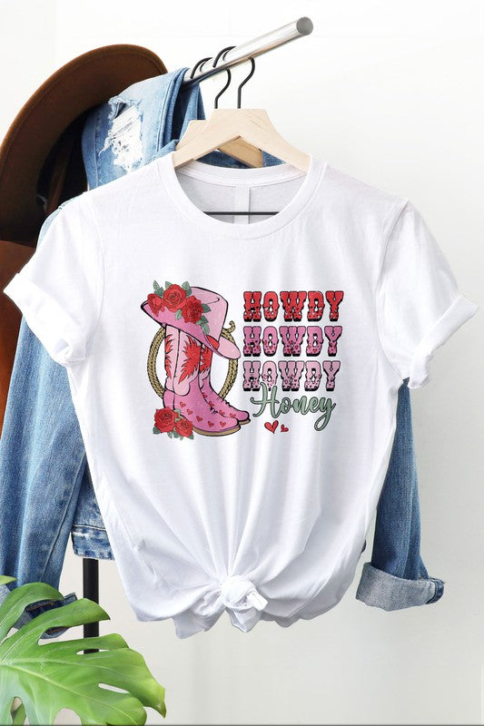 Howdy Honey, Western Valentine Graphic Tee