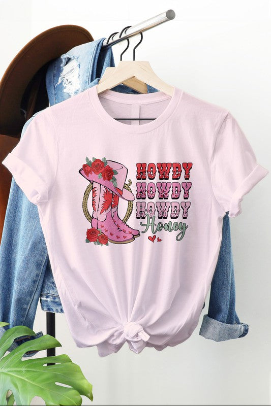 Howdy Honey, Western Valentine Graphic Tee