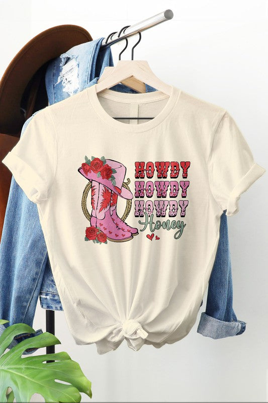 Howdy Honey, Western Valentine Graphic Tee