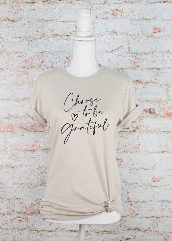 Plus Choose to be Grateful Graphic Tee