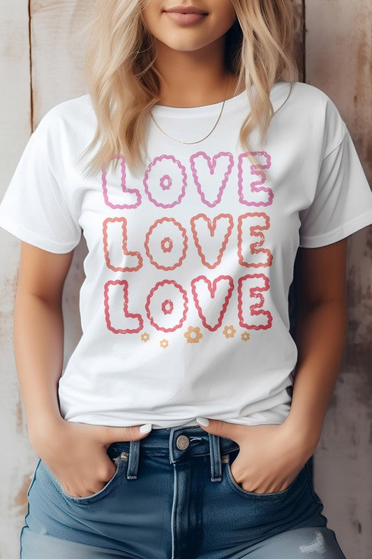 Love Love Love, Valentine Graphic Tee