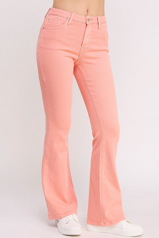 Plus Color Mid Rise Slim Bootcut with Stretch