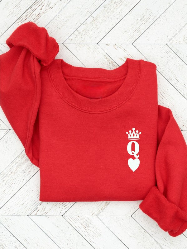 Plus Queen of Hearts Sweatshirt