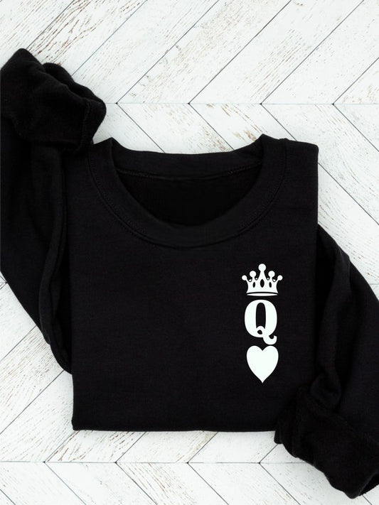 Plus Queen of Hearts Sweatshirt