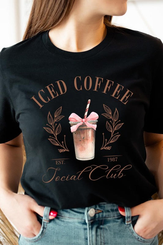 Iced Coffee Social Club Graphic T Shirt