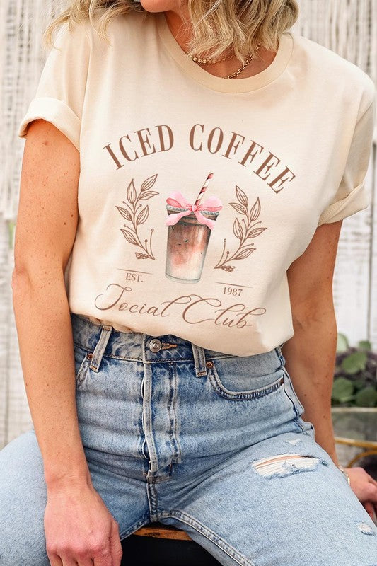 Iced Coffee Social Club Graphic T Shirt