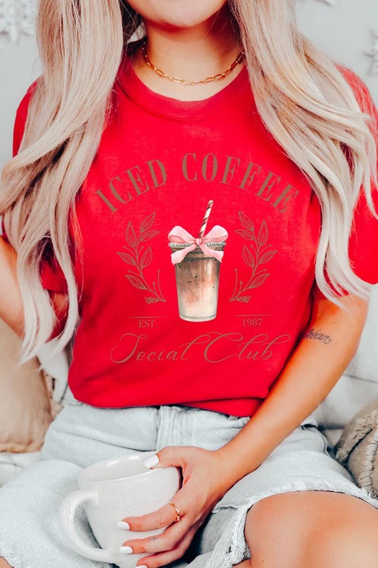 Iced Coffee Social Club Graphic T Shirt