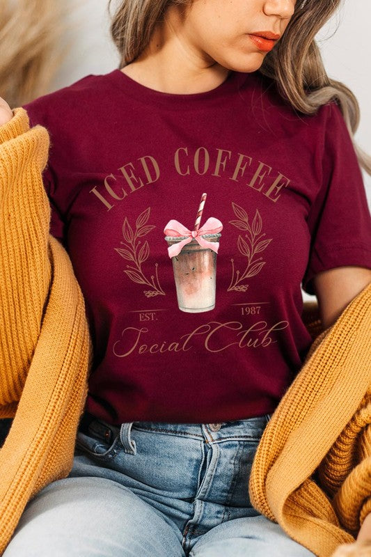 Iced Coffee Social Club Graphic T Shirt