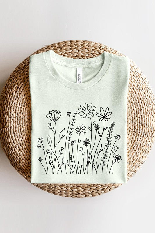 Wildflower Flower Meadow Graphic T Shirt