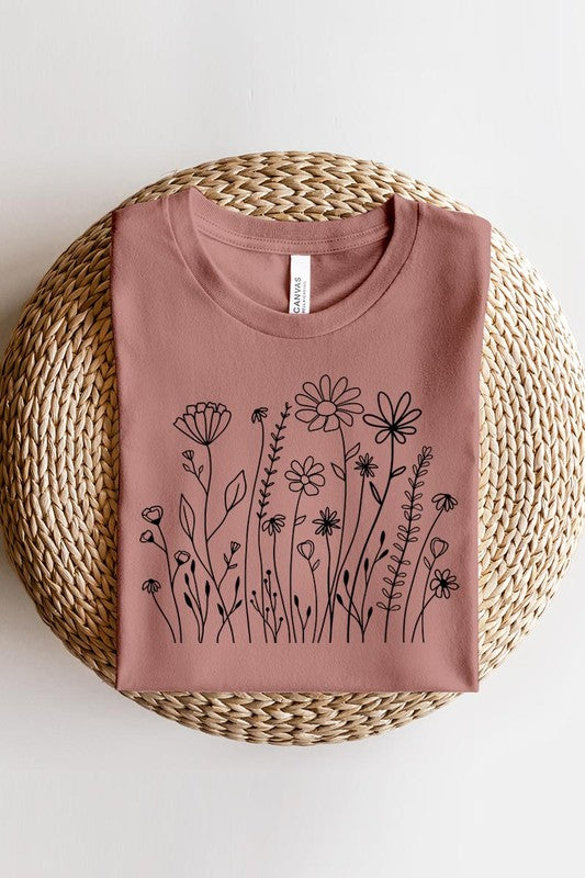 Wildflower Flower Meadow Graphic T Shirt