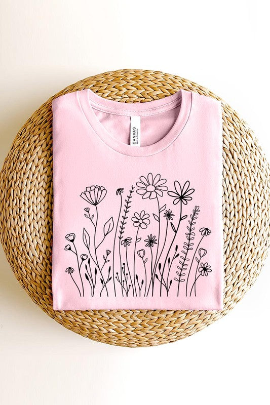 Wildflower Flower Meadow Graphic T Shirt