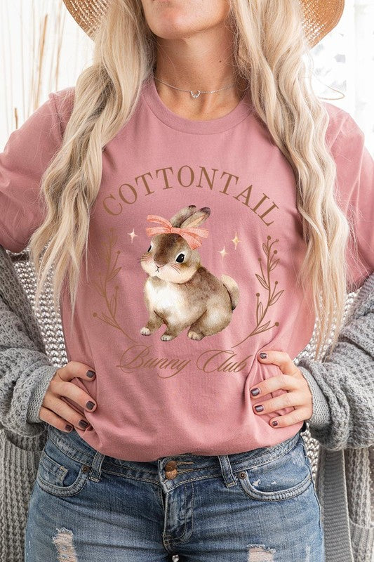 Cottontail Bunny Club Graphic T Shirt