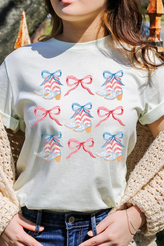 Coquette 4th Of July Patriotic Graphic T Shirt