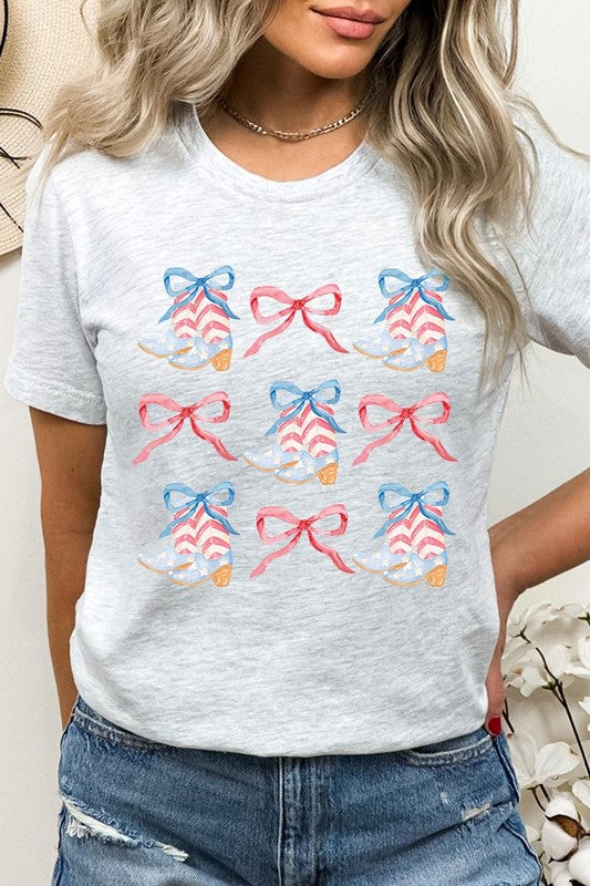 Coquette 4th Of July Patriotic Graphic T Shirt