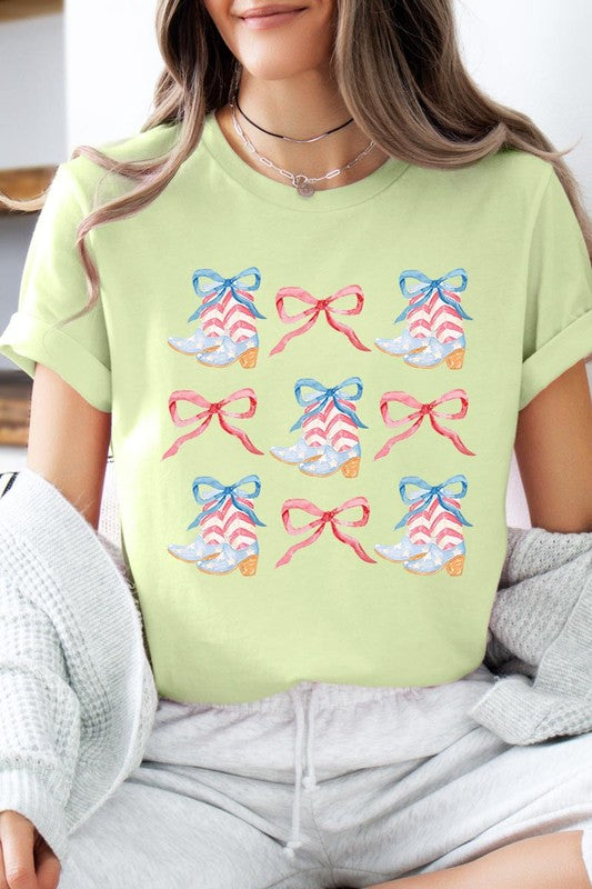 Coquette 4th Of July Patriotic Graphic T Shirt