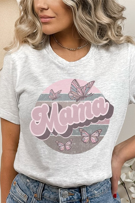 Mama Butterfly Circle Graphic Tee