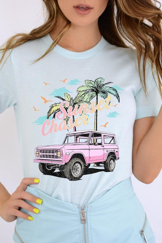 Sunset Chaser Bronco Graphic T Shirt